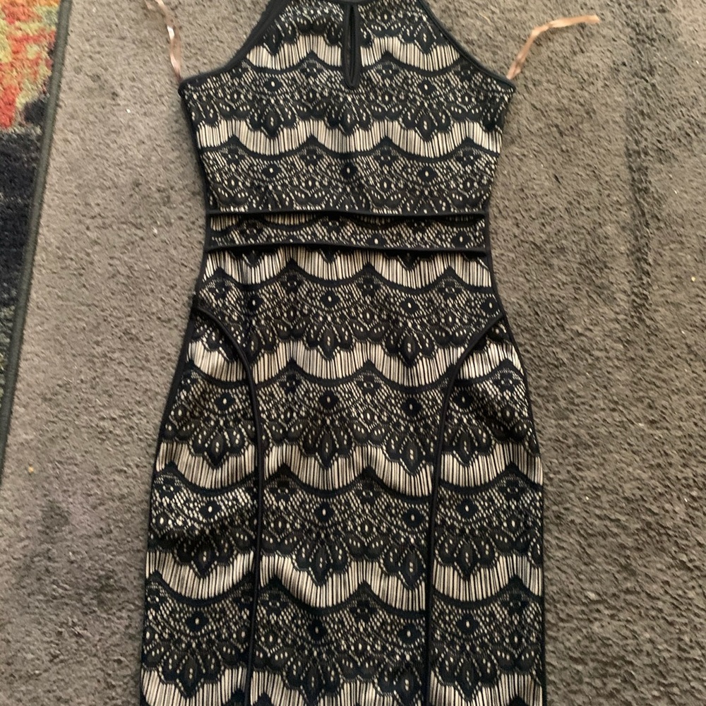 Black lace dress